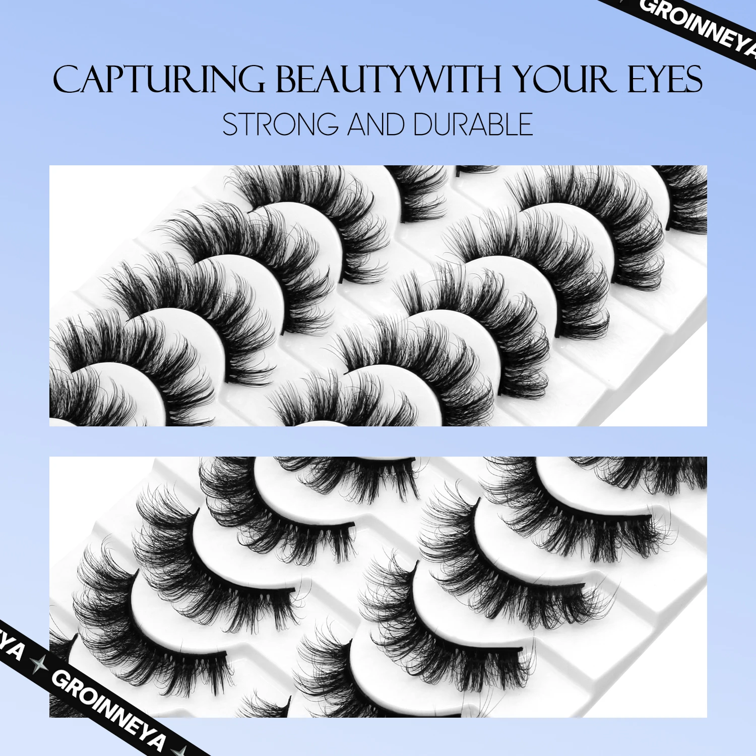 Lasvirey Fluffy Eyelashes Natu - Eyelash Extension Cat Eye Wispy ulasan dan harga