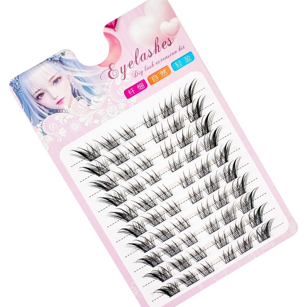 Women Beauty 3D Cat Eye Cluste - Eyelash Extension Cat Eye Wispy ulasan dan harga